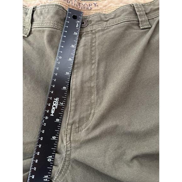 Legendary Outfitters Pants Men' 36X30 Green Canvas Cargo Utility Hiking Work - Picture 8 of 12